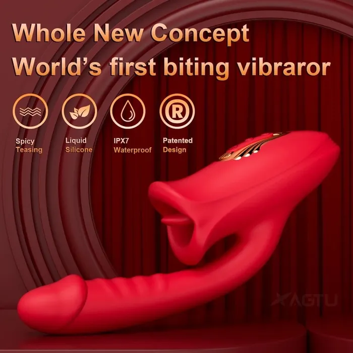 2 in 1 Oral sucking and thrusting Vibrator OSensual Vibrators