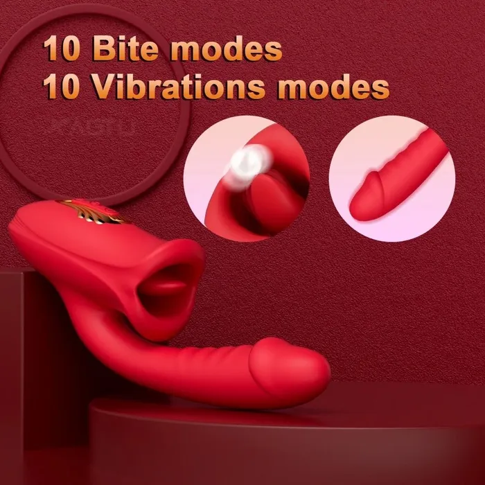 2 in 1 Oral sucking and thrusting Vibrator OSensual Vibrators