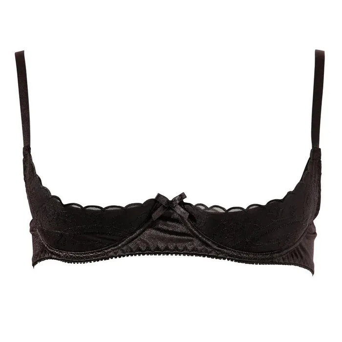 Anal Cottelli Half Cup Bra Black Size 36B Cottelli Collection