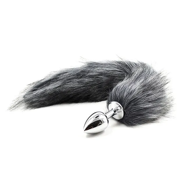 Anal DB Global Surplus Metal Feather Anal Toys Fox Tail Anal Plug Erotic Anus Toy Butt Plug Sex Toys For Woman And Men Sexy Butt Plug Adult Accessories