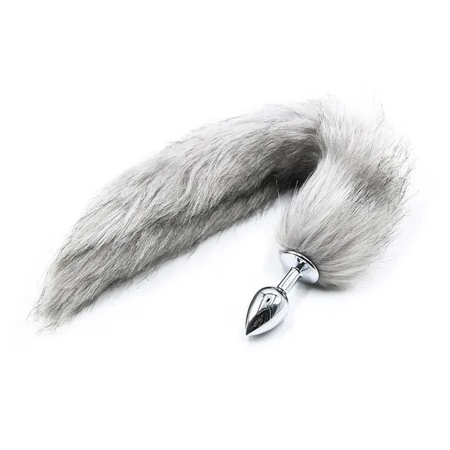 Anal DB Global Surplus Metal Feather Anal Toys Fox Tail Anal Plug Erotic Anus Toy Butt Plug Sex Toys For Woman And Men Sexy Butt Plug Adult Accessories