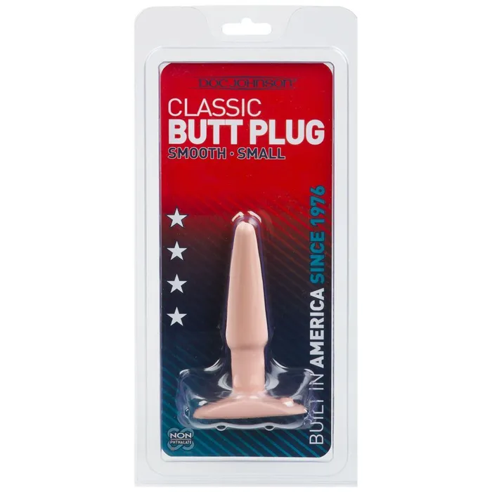 Anal Doc Johnson Classic Smooth Butt Plug Small Flesh Pink