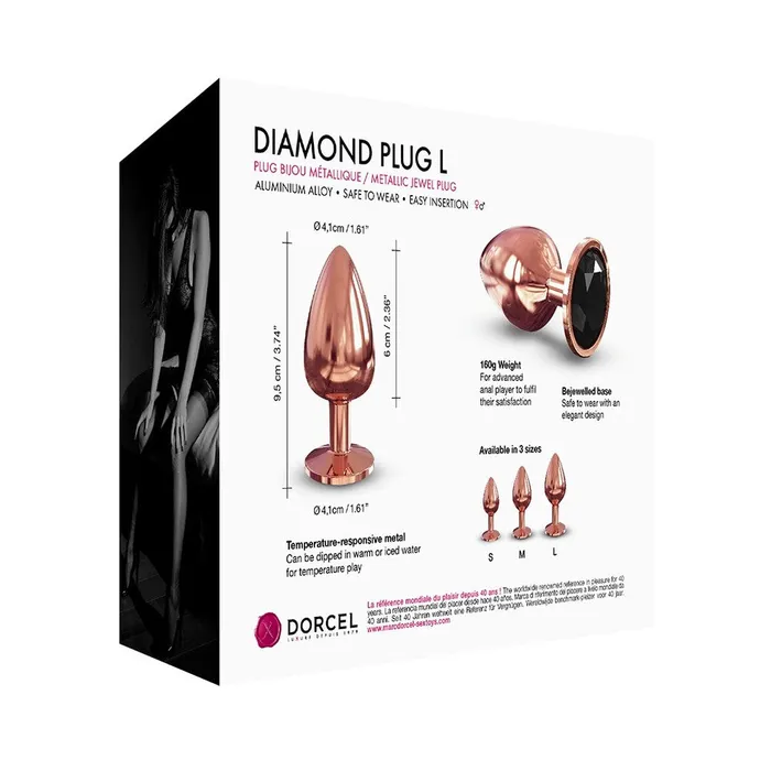 Anal Dorcel Dorcel Diamond Butt Plug Rose Gold Large