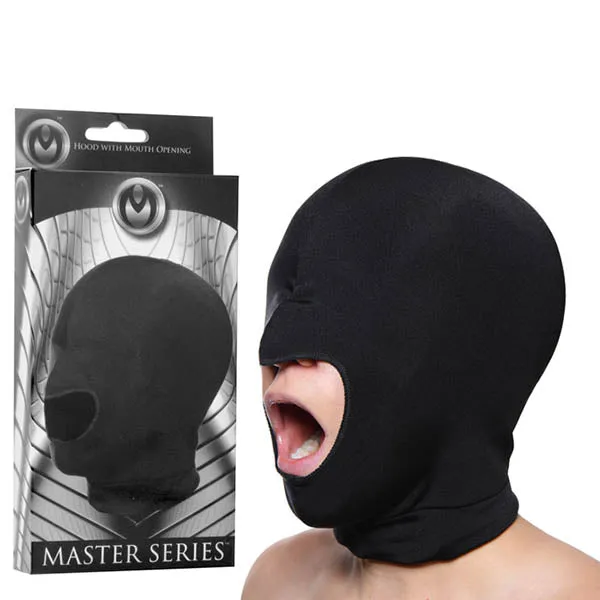 Anal Master Series Blow Hole Black Open Mouth Spandex Hood XR Brands