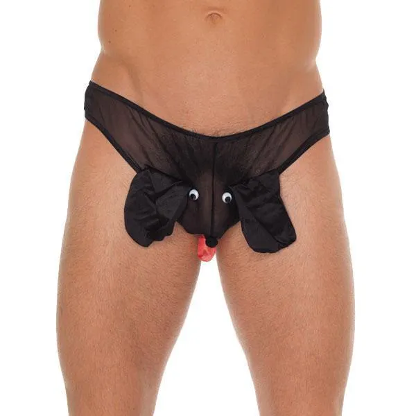 Anal Rimba Mens Black Animal Pouch