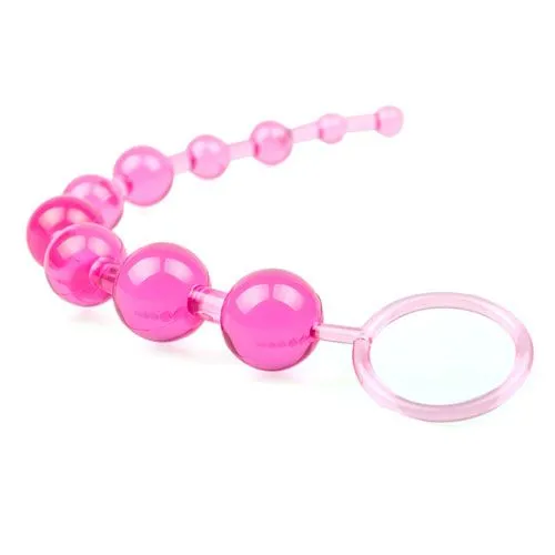 Anal So Luxe Pink Chain Of 10 Anal Beads