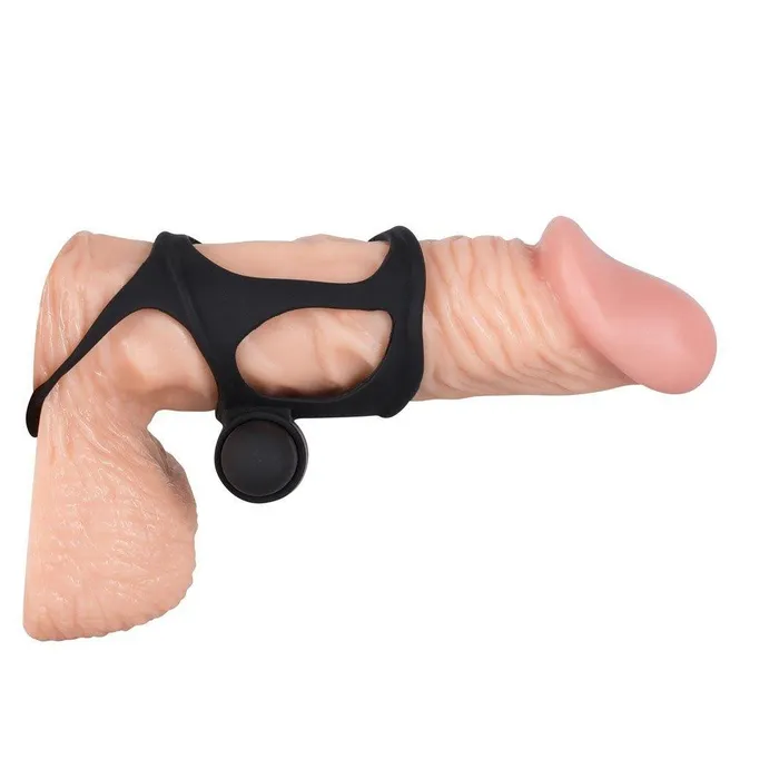 Black Velvet Soft Touch Small Penis Sleeve And Vibe You2Toys Male Sex Toys