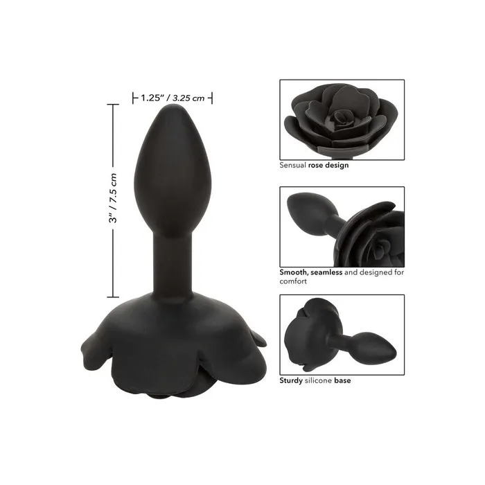 CalExotics Forbidden Small Rose Anal Plug scantilycladcouk Male Sex Toys