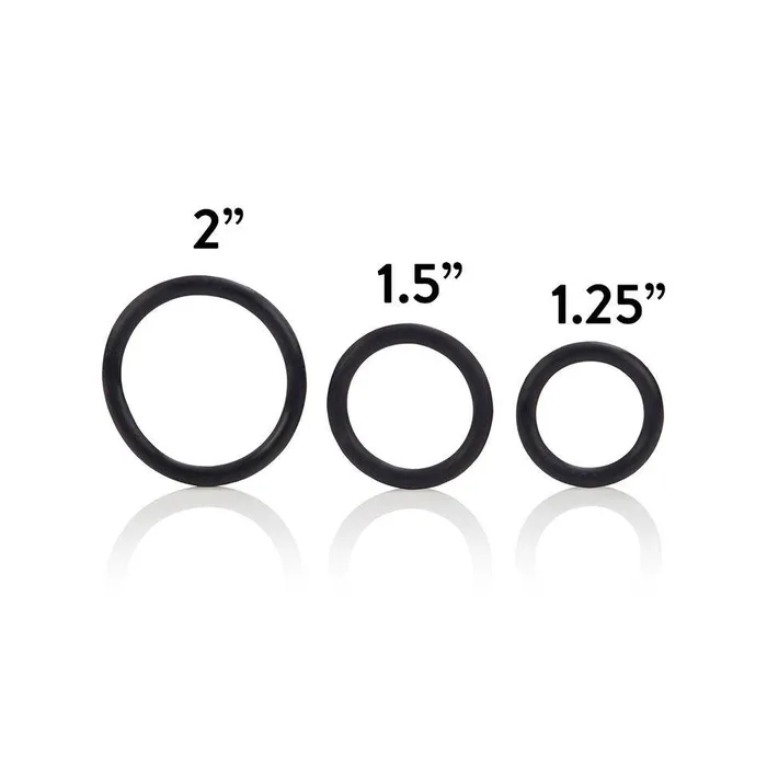 California Exotic 3 Piece Rubber Ring Set Male Sex Toys