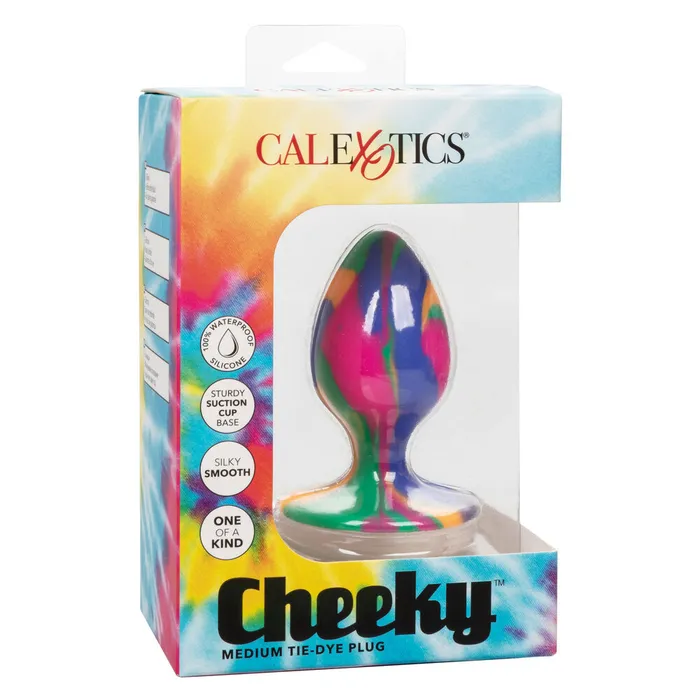 California Exotic Anal Cheeky Medium Tie Dye Butt Plug