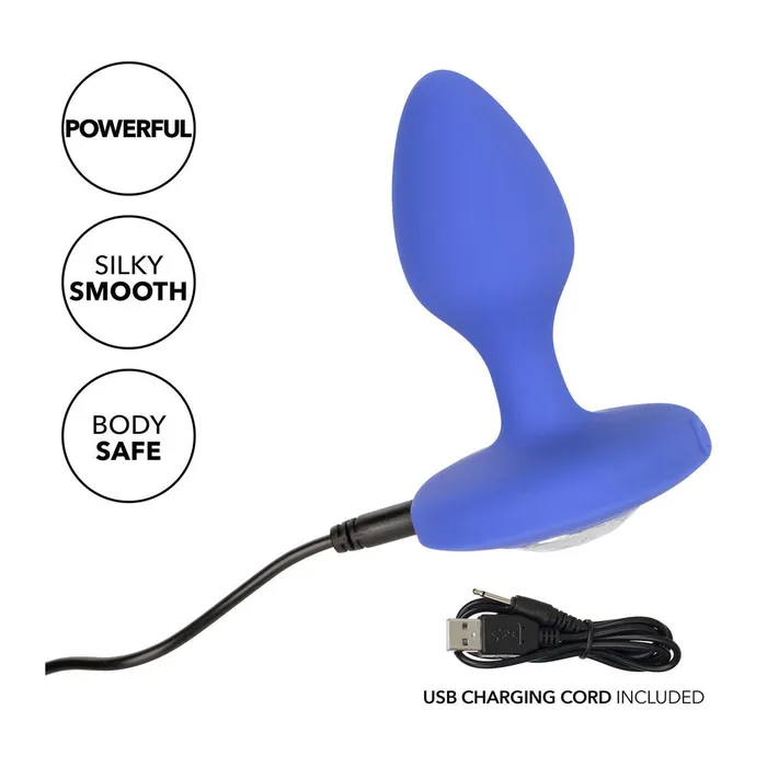 California Exotic Cheeky Gems Medium Rechargeable Vibrating Butt Plug Anal