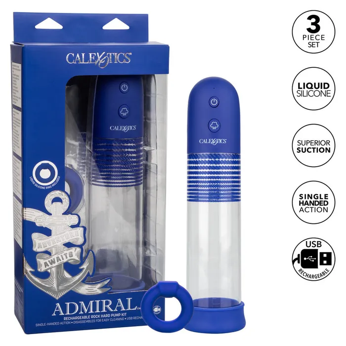 California Exotic Female Sex Toys Admiral Rechargeable Pump Kit