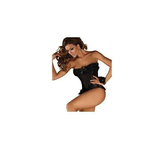 Corsetti Black Corset Minthe Size Large Corsetti Lingerie Anal