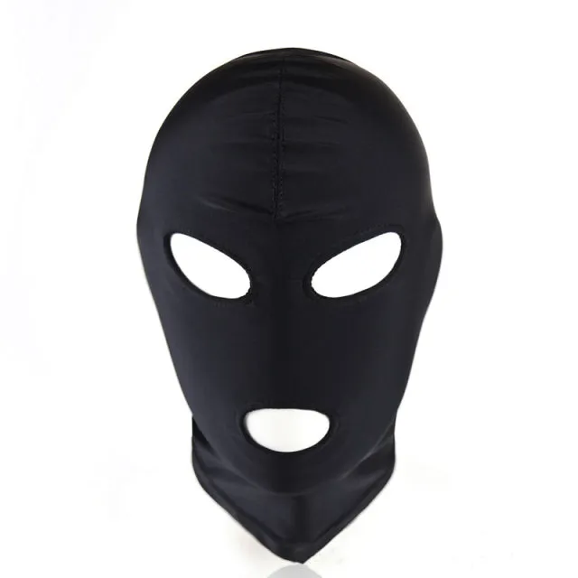 Couples Head Mask Spandex Lycra Hood Bdsm SM Role Playing Game Erotic Latex Leather Fetish Open Mouth Hood Mask DB Global Surplus