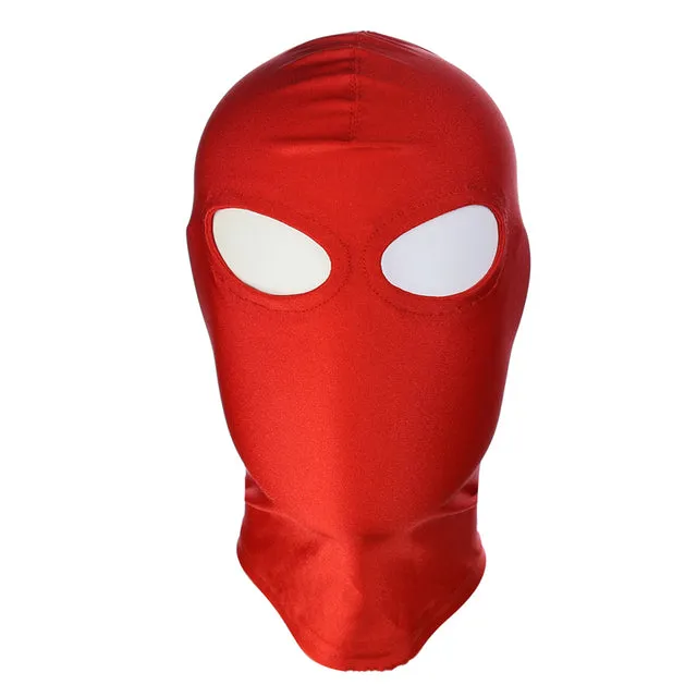 Couples Head Mask Spandex Lycra Hood Bdsm SM Role Playing Game Erotic Latex Leather Fetish Open Mouth Hood Mask DB Global Surplus