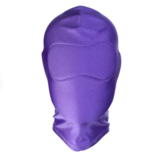 Couples Head Mask Spandex Lycra Hood Bdsm SM Role Playing Game Erotic Latex Leather Fetish Open Mouth Hood Mask DB Global Surplus