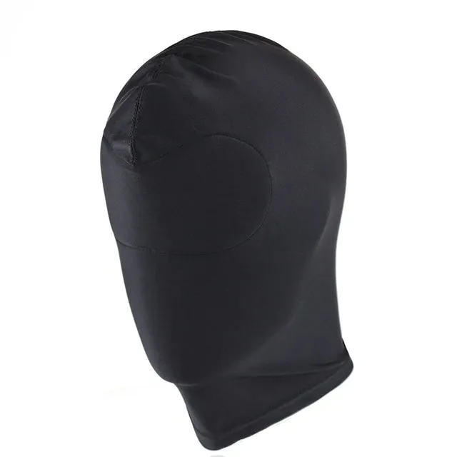 Couples Head Mask Spandex Lycra Hood Bdsm SM Role Playing Game Erotic Latex Leather Fetish Open Mouth Hood Mask DB Global Surplus