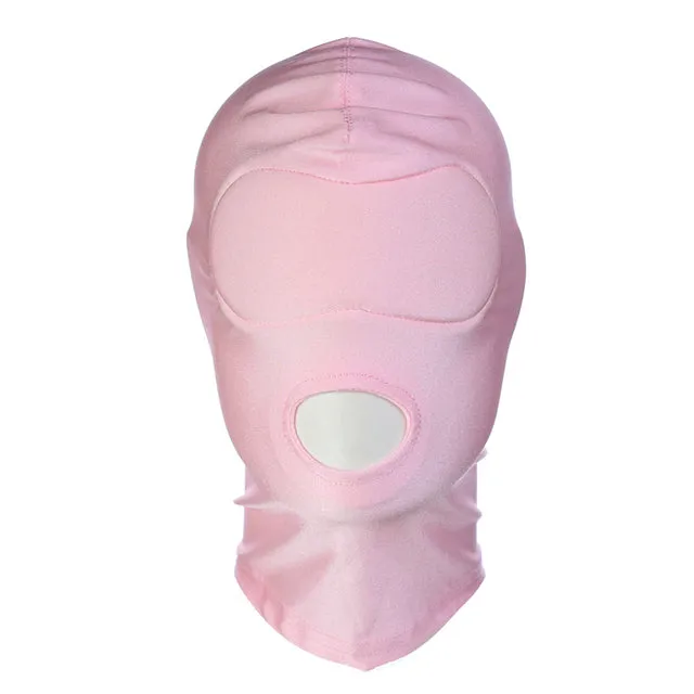 Couples Head Mask Spandex Lycra Hood Bdsm SM Role Playing Game Erotic Latex Leather Fetish Open Mouth Hood Mask DB Global Surplus