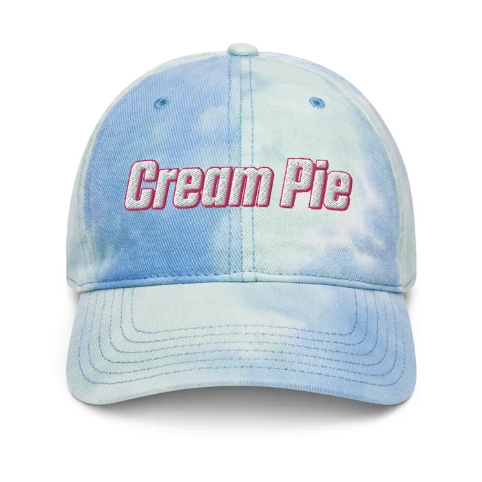 Cream Pie Tie dye hat My Tiny Hole Vibrators