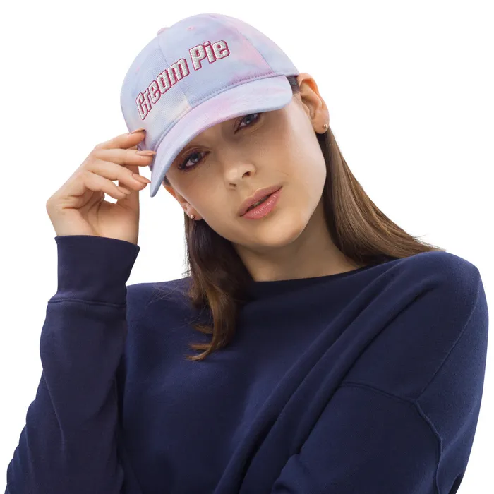 Cream Pie Tie dye hat My Tiny Hole Vibrators