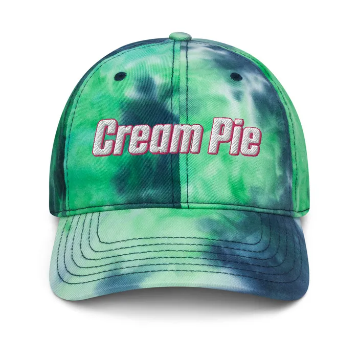 Cream Pie Tie dye hat My Tiny Hole Vibrators