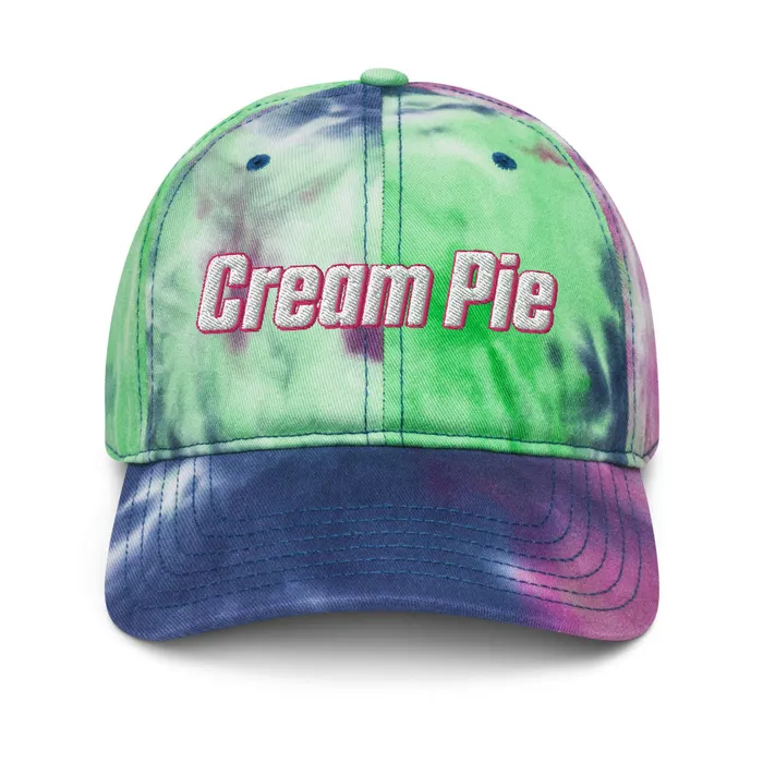 Cream Pie Tie dye hat My Tiny Hole Vibrators