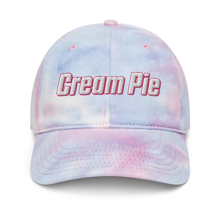 Cream Pie Tie dye hat My Tiny Hole Vibrators