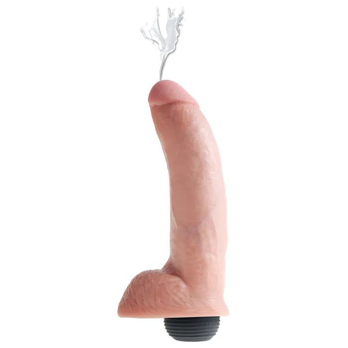 Dildos King Cock 9 Inch Squirting Dildo With Balls Flesh PipeDream