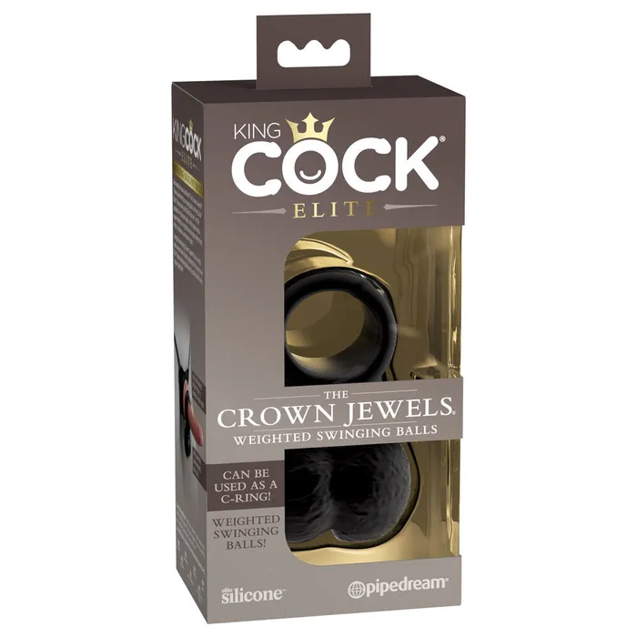 Dildos PipeDream King Cock The Crown Jewels Weighted Swinging Balls