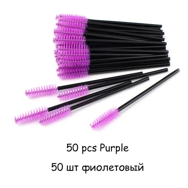 Disposable Eyelash Brush 2550 Pcs Crystal Eye Brush Diamond Handle Mini Mascara Wands Brush Eyelash Extension Makeup Brush Set DB Global Surplus Male Sex Toys