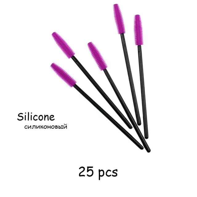 Disposable Eyelash Brush 2550 Pcs Crystal Eye Brush Diamond Handle Mini Mascara Wands Brush Eyelash Extension Makeup Brush Set DB Global Surplus Male Sex Toys