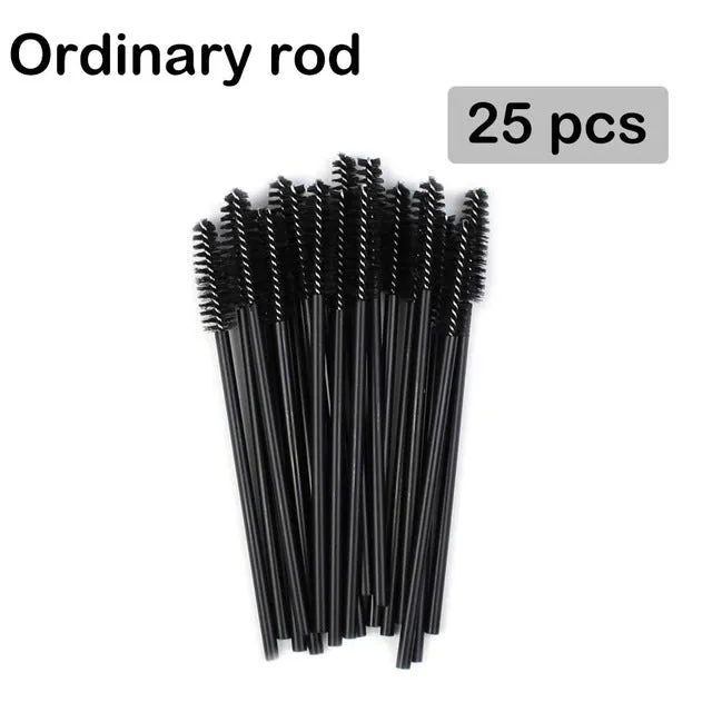 Disposable Eyelash Brush 2550 Pcs Crystal Eye Brush Diamond Handle Mini Mascara Wands Brush Eyelash Extension Makeup Brush Set DB Global Surplus Male Sex Toys