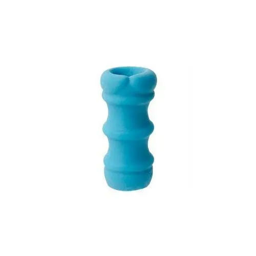 Doc Johnson Male Sex Toys Mood Pleaser Thin Masturbator Blue 46 Inches