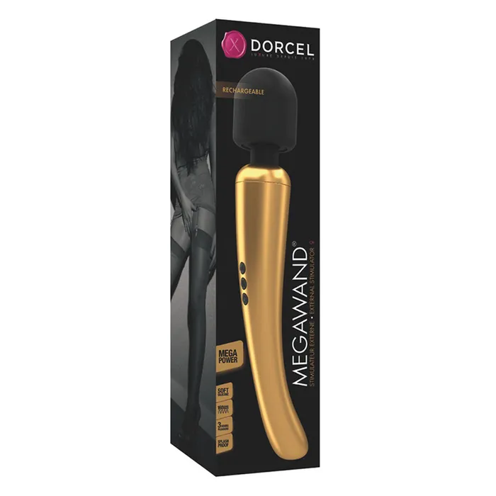 Dorcel Vibrators Dorcel Rechargeable Mega Wand Gold Dorcel Vibrators Dorcel Rechargeable Mega Wand Gold