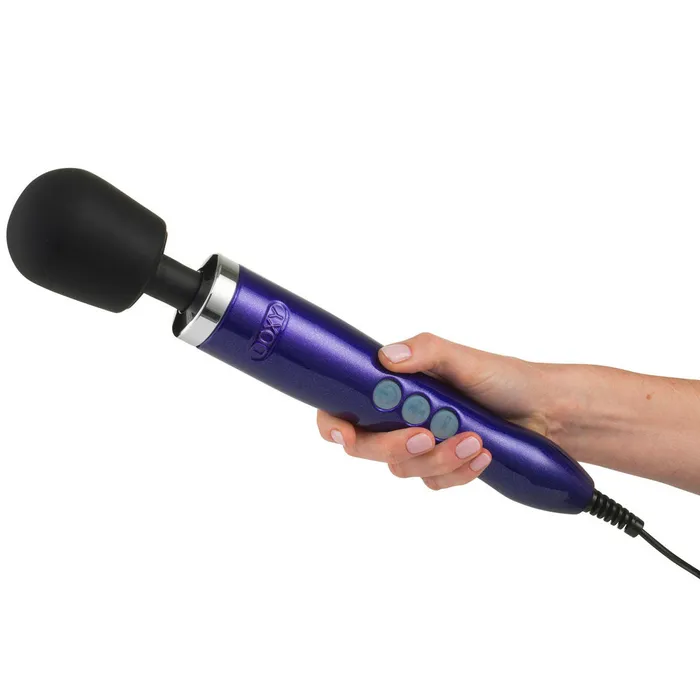 Doxy Die Cast Wand Massager PURPLE UK Plug So Luxe Vibrators