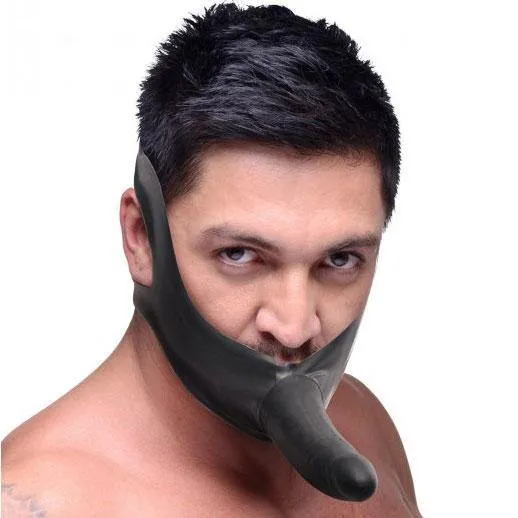 Face Strap On and Mouth Gag Master Series Female Sex Toys