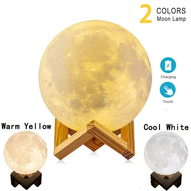 Female Sex Toys DB Global Surplus ZK20 Dropshipping USB Rechargeable 3D Print Moon Lamp Night Light Creative Home Decor Globe Bedroom Lover Children Gift