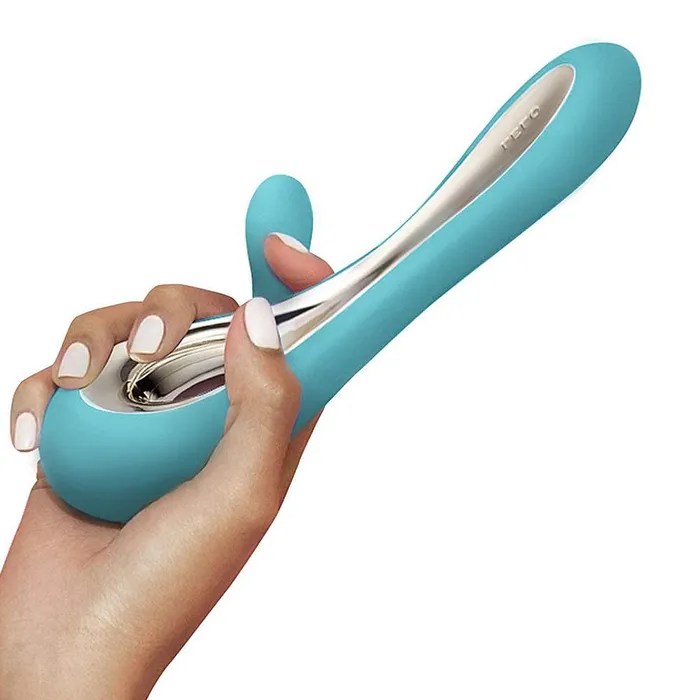 Female Sex Toys Lelo Lelo Soraya 2 Dual Rabbit Vibrator Aqua