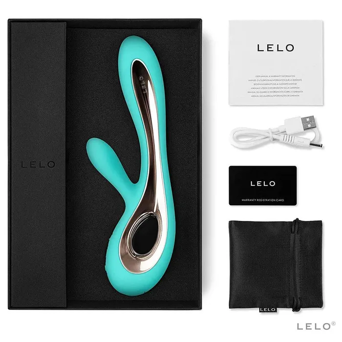 Female Sex Toys Lelo Lelo Soraya 2 Dual Rabbit Vibrator Aqua