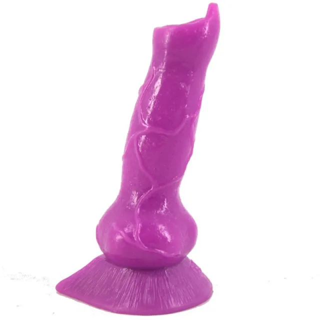 Female Sex Toys My Tiny Hole Fantasy Huge Realistic Dildo Dog Knot Sex Toy