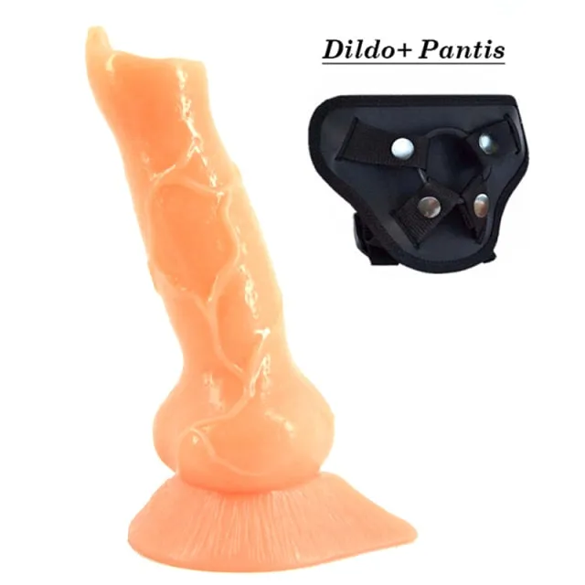 Female Sex Toys My Tiny Hole Fantasy Huge Realistic Dildo Dog Knot Sex Toy