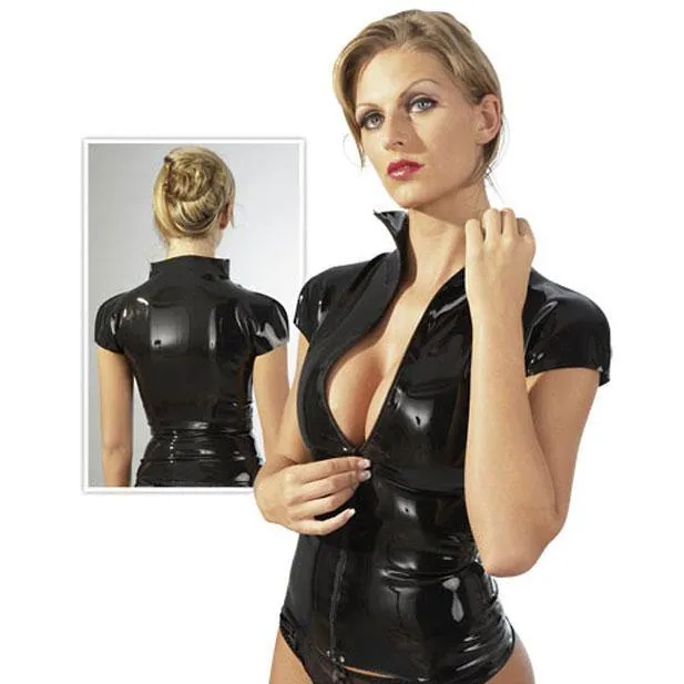 Female Sex Toys The Late X The Latex Zip Shirt Size XXL