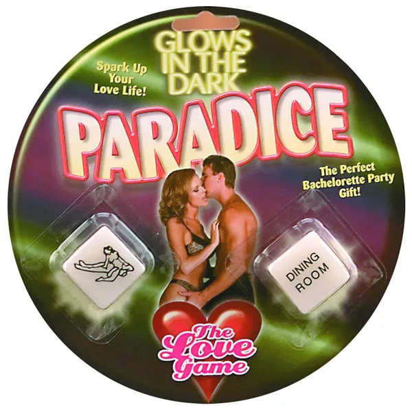 Glow In The Dark Paradice Glow in Dark Novelty Dice Pipedream Female Sex Toys