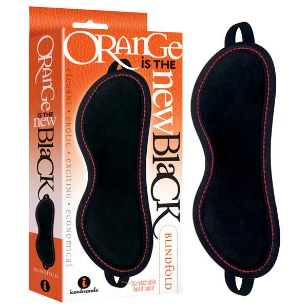 Icon Brands Anal Orange Is The New Black Blindfold Black Blindfold