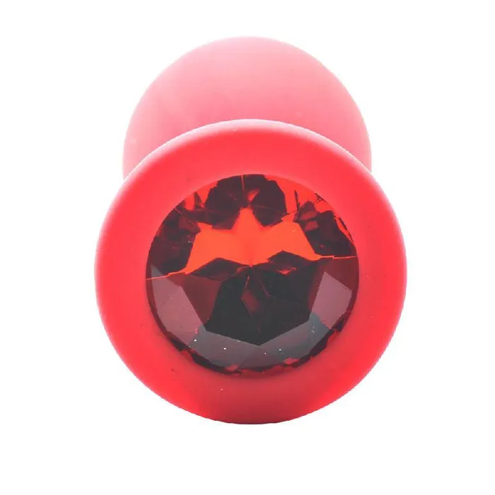 Large Red Jewelled Silicone Butt Plug Various Toy Brands Anal