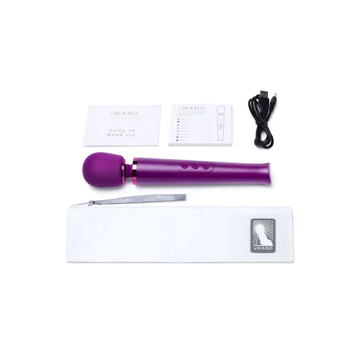 Le Wand Petite Rechargeable Vibrating Massager Dark Cherry Le Wand Female Sex Toys