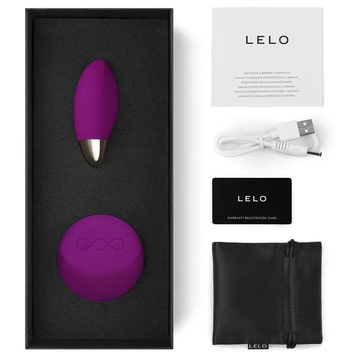 Lelo Lyla 2 Deep Rose Vibrating Bullet Lelo Female Sex Toys