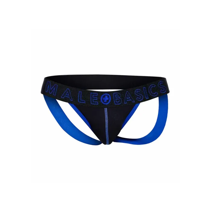 Male Basics Anal Male Basics Neon Jock Blue Size Small