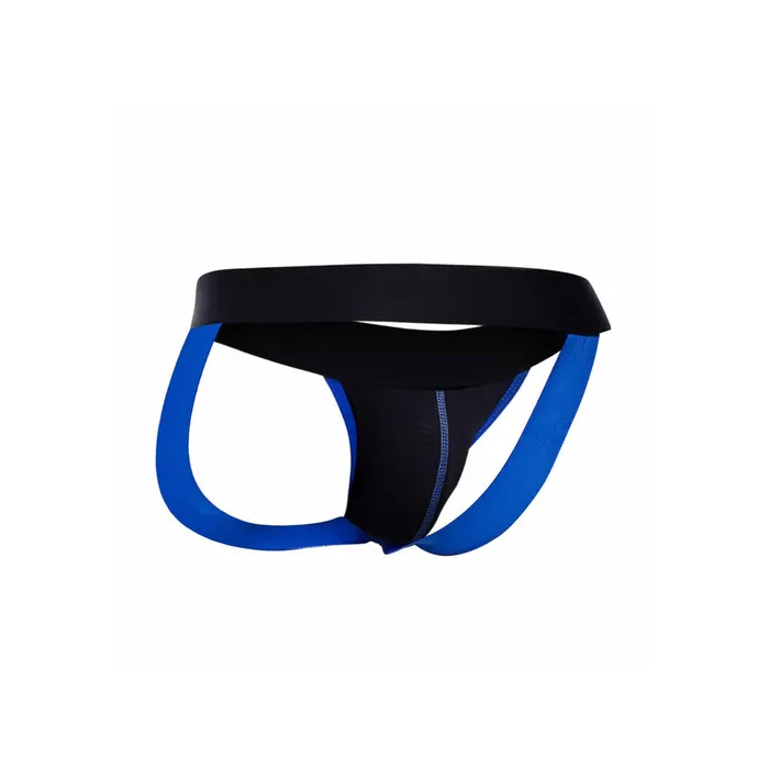 Male Basics Neon Jock Blue Size Large Male Basics Male Sex Toys