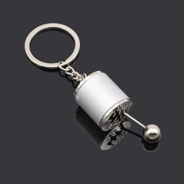 Male Sex Toys Car Speed Gearbox Gear Head Keychain Manual Transmission Lever Metal Key Ring Car Refitting Metal Pendant Creative Keychain DB Global Surplus